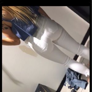 Guess White Skinny jeans